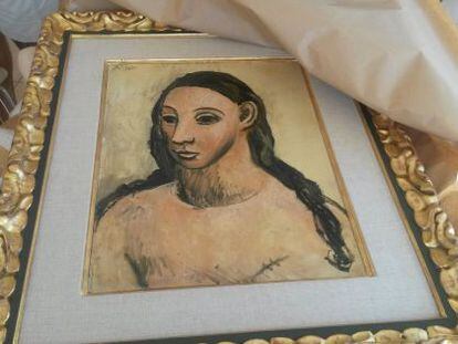 &#039;Cabeza de mujer joven&#039;, de Picasso, valorado en 26 millones de euros, propiedad de Jamie Bot&iacute;n.