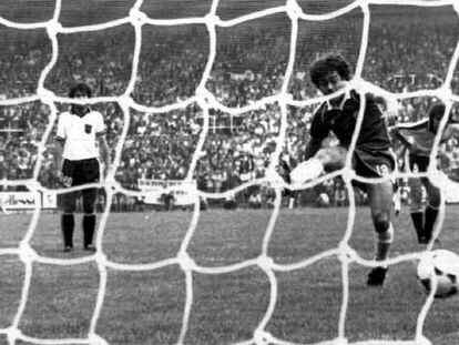 Caszely falla un penalti contra Austria en el Mundial de España 82