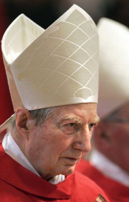El cardenal Carlo Maria Martini, en abril de 2005.