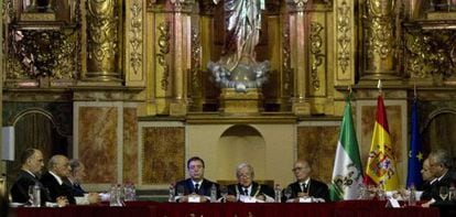 Pleno extraordinario del Constitucional, el pasado 19 de marzo en C&aacute;diz, para conmemorar el 200&ordm; aniversario de la Constituci&oacute;n de 1812. 