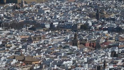 Vista general de viviendas en Sevilla.