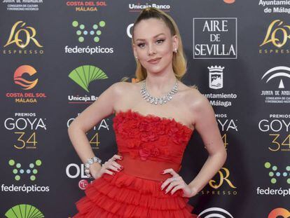 La actriz Ester Expósito, en la gala de los Goya 2020.
