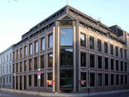 Sede del Banco de Noruega que gestiona el Norges Bank en Oslo, en una foto der archivo.