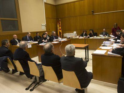 Momento del juicio a los responsables de la Fundación Catalunya i Territori.