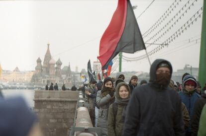 Protesta en Moscú contra la reelección de Putin en marzo de 2012.
