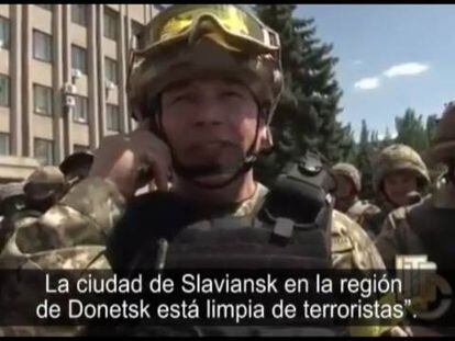 Las tropas ucranias llegan al Este.