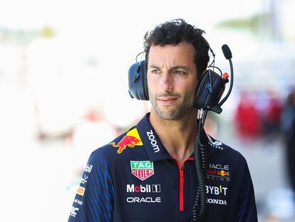 Daniel Ricciardo como piloto reserva del equipo Red Bull en el Gran Premio de Gran Bretaña.