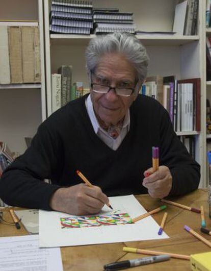El arquitecto y artista Eduardo Terrazas, en su estudio de Ciudad de México.