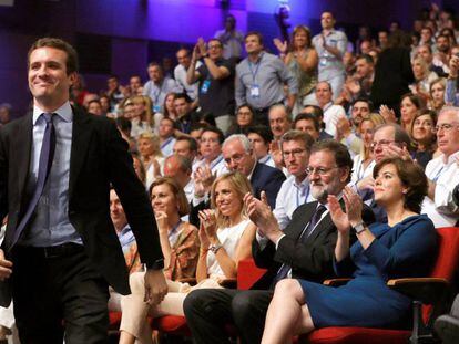 Pablo Casado, el nuevo presidente del PP tras su elección en el XIX Congreso Nacional del partido.