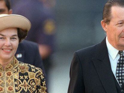 Carlos de Borbón dos Sicilias y su esposa Ana de Orleans, en 1997.
