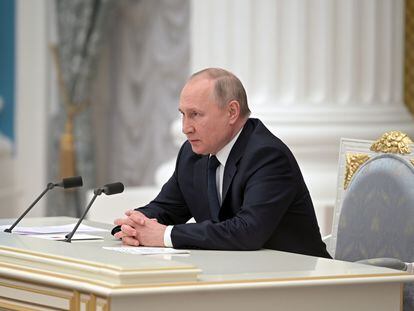 Vladímir Putin, presidente de Rusia, el pasado 24 de febrero.