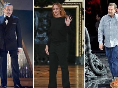 De izquierda a derecha: Los diseñadores John Galliano, Stella McCartney y Alexander McQueen.
 
   