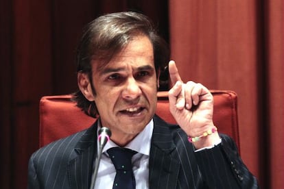 Francisco Marco, exdirector de la agencia de detectives Método 3, durante una comparecencia en el Parlament en 2015 en Barcelona.