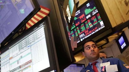 Traders en la Bolsa de Nueva York