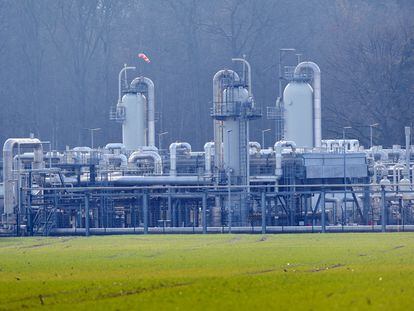 Imagen del mayor almacén de gas natural de Europa Occidental, en Rehden (Alemania), el mes pasado.