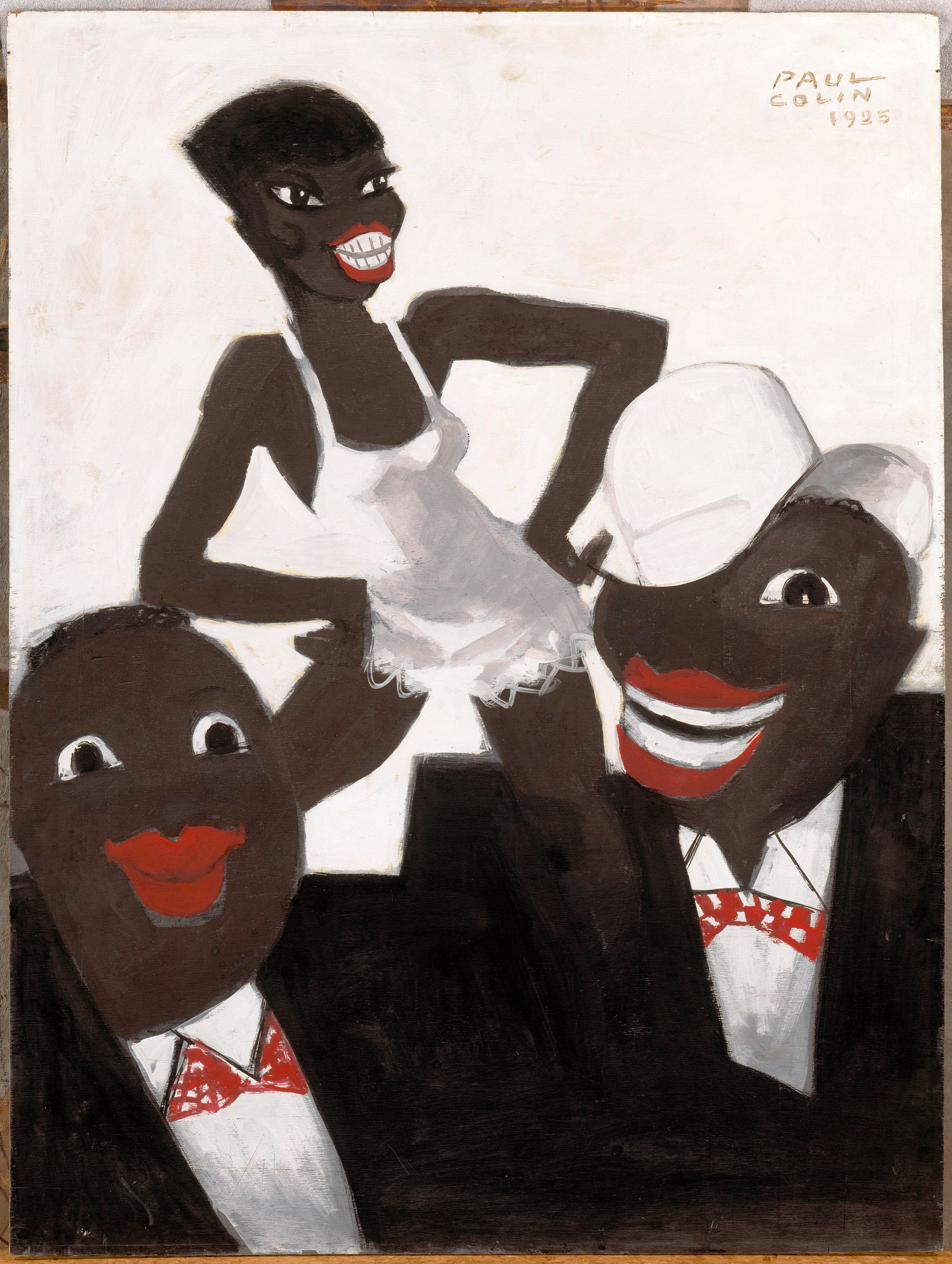 Colin Paul (1892-1985), cartel de La Révue Nègre (Musée franco-américain du château de Blérancourt).