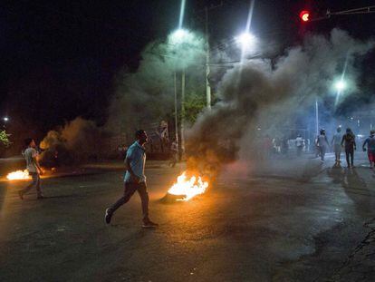 Disturbios en Managua (Nicaragua), el 19 de abril de 2018.