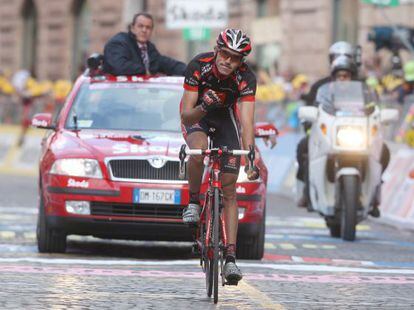 Pablo Lastras, en el Giro de 2008