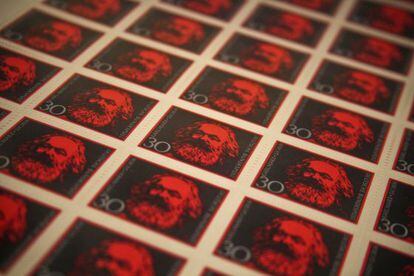 Sellos de Karl Marx en el Museo Jud&iacute;o de Berl&iacute;n. 