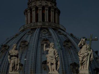 La cúpula de San Pedro, el sábado.