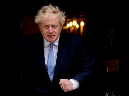 Boris Johnson, el viernes en Downing Street.
