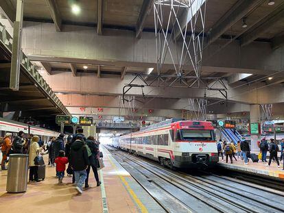 Estación de Atocha en Madrid, el 7 de marzo.