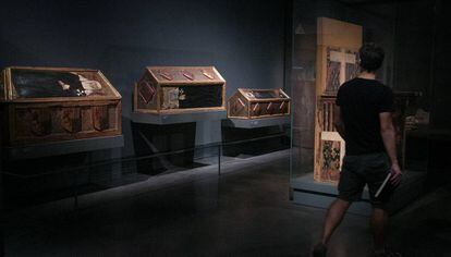 Algunas de las obras conservadas en el Museo de Lleida.