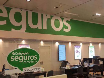 El Corte Inglés ganó 25,3 millones con su correduría de seguros, un 5% más