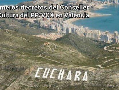 Una de las bromas que circulan por Twitter tras el pacto del PP con Vox en la Comunidad Valenciana.