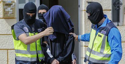 Detención de un presunto yihadista el pasado mes de marzo.