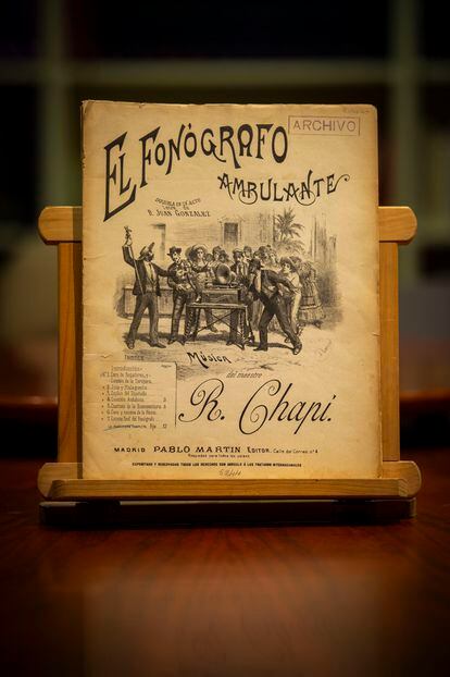 'El fonógrafo ambulante' (1899, letra de Juan González, música de Chapí). Foto: JUAN BARBOSA