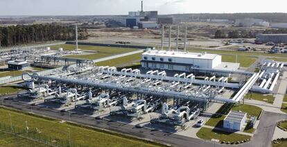 Estación de recepción en Alemania del gasoducto Nord Stream 2.