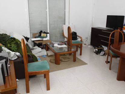 L&#039;habitatge de Sant Pere de Ribes on han detingut dues persones.