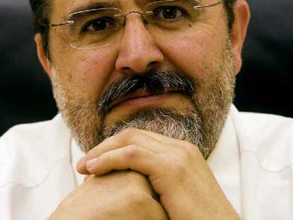 Juan Carlos Prieto, líder del PSE de Álava, en su despacho.