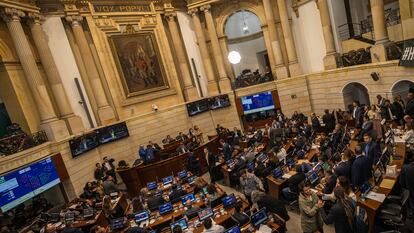 Una sesión en el Congreso de la República en Bogotá (Colombia), el 20 de junio.