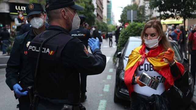 14/05/20. (DVD 1000). Proresta contra el Gobierno en el barrio de Salamanca en Madrid.
Jaime Villanueva.