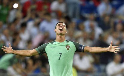Cristiano Ronaldo celebra el pase a la final. 