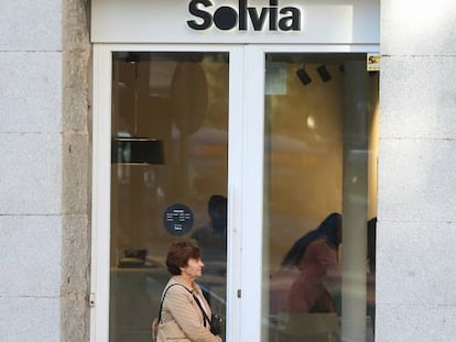 Oficina inmobiliaria de Solvia en Madrid.