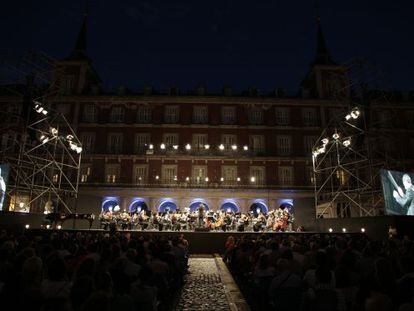 Concierto de la Orcam en apoyo de la candidatura ol&iacute;mpica de Madrid 2020 en julio de 2013.