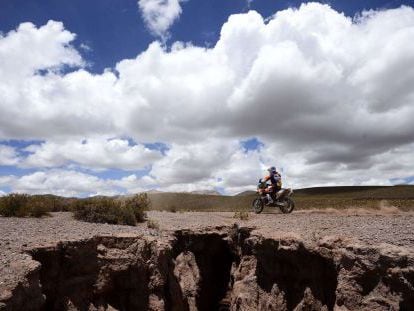 Marc Coma, en Uyuni, Bolivia.