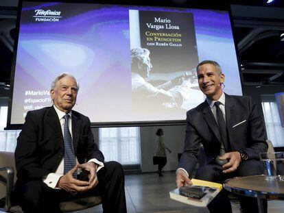 Mario Vargas Llosa y Rub&eacute;n Gallo presentan &#039;Conversaci&oacute;n en Princeton&#039; en la Fundaci&oacute;n Telef&oacute;nica este jueves.
