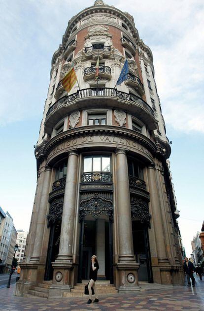Imagen de la sede central del Banco de valencia, intervenido por el supervisor.