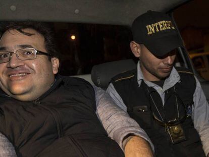 Javier Duarte, en el momento de su detención