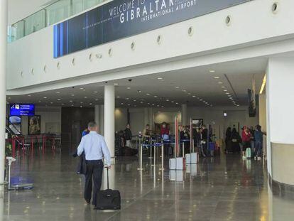 Terminal internacional del aeropuerto de Gibraltar.