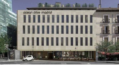 Diseño de la fachada del futuro Ocean Drive Madrid.