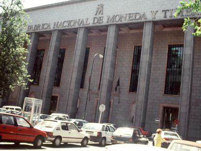 Fachada de la F&aacute;brica Nacional de Moneda y Timbre. EFE/Archivo