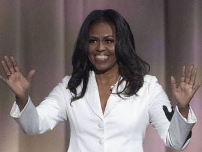 Michelle Obama, durante un acto de promoción de su libro, 'Mi historia'.