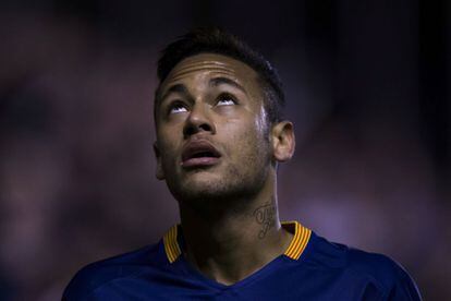 Neymar, en el partido frente al Rayo.
