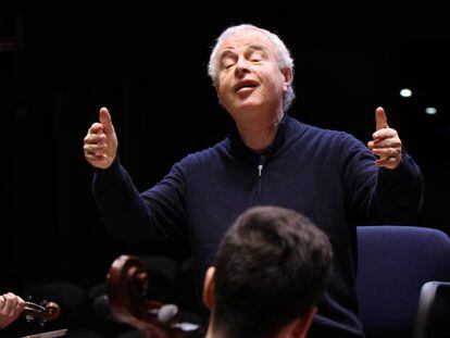 Andras Schiff, esta semana en Madrid en un ensayo en la Escuela Reina Sofía.