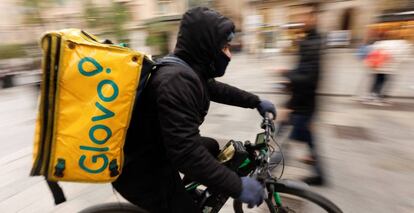 Un repartidor de Glovo.